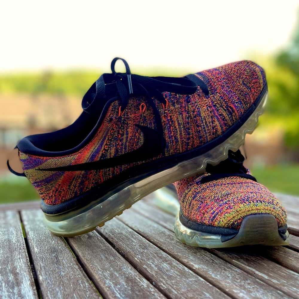 Nike Flyknit Air Max Rainbow Men's Sz. 10